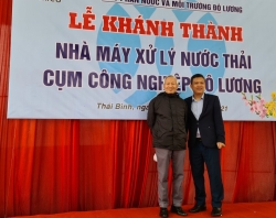 Khánh thành Nhà máy xử lý nước thải Cụm Công Nghiệp Đô Lương, Thái Bình